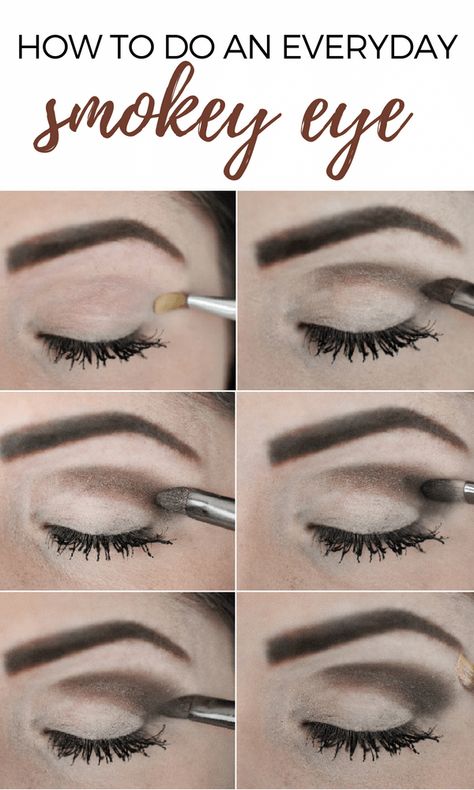 Try This Easy Smokey Eye Makeup Tutorial (With Pictures!) | Love Love Love Subtle Smokey Eye Makeup, Easy Smokey Eye Makeup, Smokey Eye Steps, Easy Smokey Eye, Makeup Revolution Eyeshadow, Subtle Smokey Eye, Maybelline Eyeshadow, Smokey Eye Easy, Smokey Eye Makeup Look