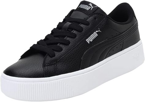 PUMA Women's Vikky Stacked L Sneakers Puma Vikky, Sneakers Puma, Black Puma, Puma Women, Shoes Trainers, Top Sneakers, Men's Shoes, Shoe Accessories, Mens Accessories