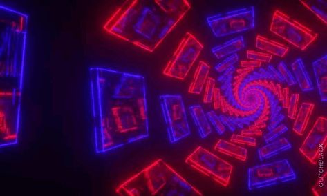 Scenecore Discord Banner Gif, Trippy Discord Banner, Neon Aesthetic Gif, Neon Banner Gif, Y2k Wallpaper Gif, Trippy Icons, Neon Aesthetic Art, Glitch Banner, Cybercore Gif