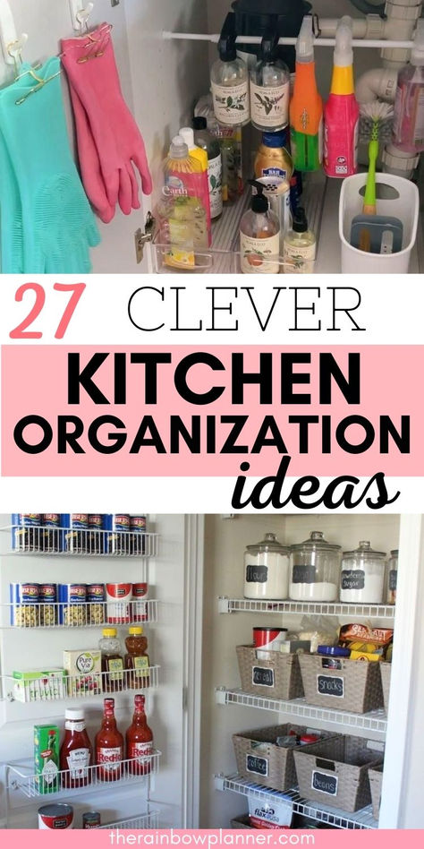 kitchen organization hacks Organization Ideas For The Home Kitchen Cabinets Under Sink, Kitchen Gadgets Storage Ideas, Plastic Utensil Storage Ideas, Organise Kitchen Cabinets, Easy Kitchen Organization Ideas, Corningware Storage Ideas, Kitchen Reorganization Ideas, Organizing Your Kitchen, Kitchen Organizers Organizing Ideas