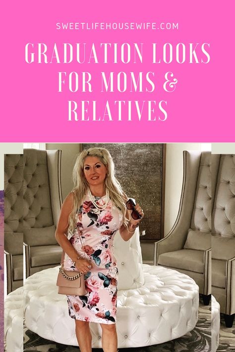 Graduation looks for moms and relatives! Elevate any dress with accessories like these! Graduation Attendee Outfit, Mom Graduation Outfit, Graduation Looks, Graduation Dress For Mom, Dresses For Moms, Daytime Fashion, Outfits For Moms, Graduation Look, Fall Fashion Skirts