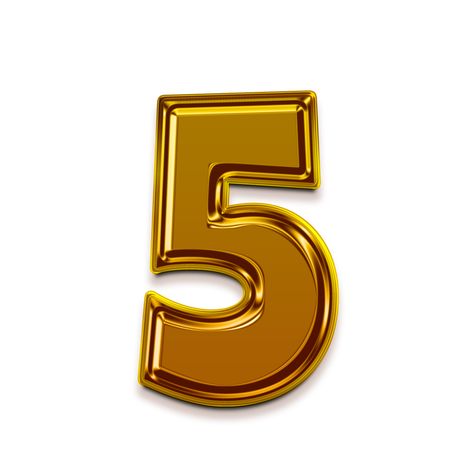 Gold Png, Gold Number, Number 5, The Gold, Free Png, Number One, Royalty, Royalty Free, For Free