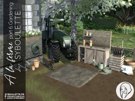 A la ferme cottage gardening cc sims 4 - Syboulette Custom Content for The Sims 4 Clutter Sims 4 Cc, Casas The Sims 4, Farm Cottage, Compost Bags, Outdoor School, Sims 4 Build, Cc Sims, Pet Holiday, Sims 4 Cc Finds