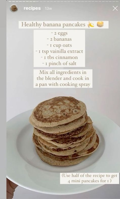 Recipes Healthy Dinner, In My 20s, Oat Pancakes, Dinner Recipes For Family, Makanan Diet, Healthy Lifestyle Food, Healthy Food Motivation, Banana Healthy, Healthy Sweets Recipes