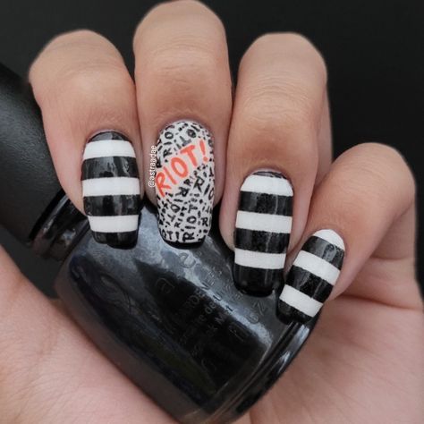 Paramore Nail Art, Paramore Nails, Paramore Riot, Misery Business, Nail 2022, Black Parade, Paramore, Eras Tour, Nail Ideas