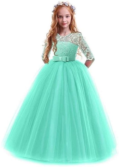 Cocktail Dress Classy Elegant, Cocktail Dress Classy, Party Dress Classy, Summer Formal Dresses, Formal Ball Gown, Girls Lace Dress, Dress Party Night, Wedding Flower Girl Dresses, Long Sleeve Dress Formal