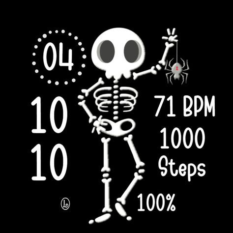 This is the 2022 free Halloween design for my followers. If you are a black and white fan this might be perfect for the season. Skeleton image courtesy of Corel with Linlay's edits and adaptation for watch face. Enjoy! If you have not had a chance to follow Linlay Designs be sure to do so in order not to miss new designs as soon as they are published. Halloween Apple Watch Face, Halloween Watch Face, Free Apple Watch Faces, Free Apple Watch, Halloween Watch, Halloween Apples, White Fan, Watch Ideas, My Followers