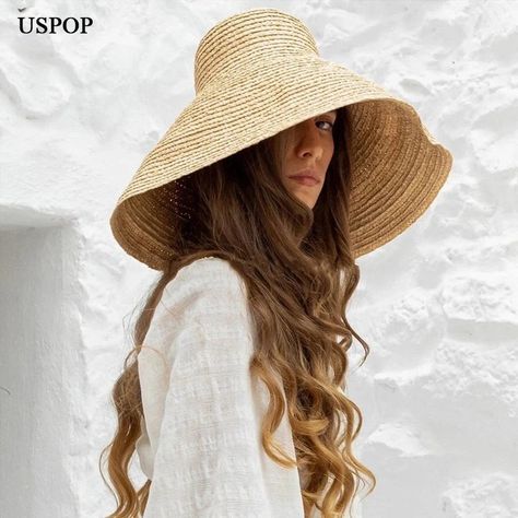 Jumbo Womens Floppy Straw Hat, Conical raffia super large brim sun hat👇 https://postdolphin.com/t/LY7KT Wide Brim Hat Women, Floppy Straw Hat, Floppy Hats, Beach Hats, Wide Brim Hats, Hats Women, Brim Hats, September 16, Straw Hats