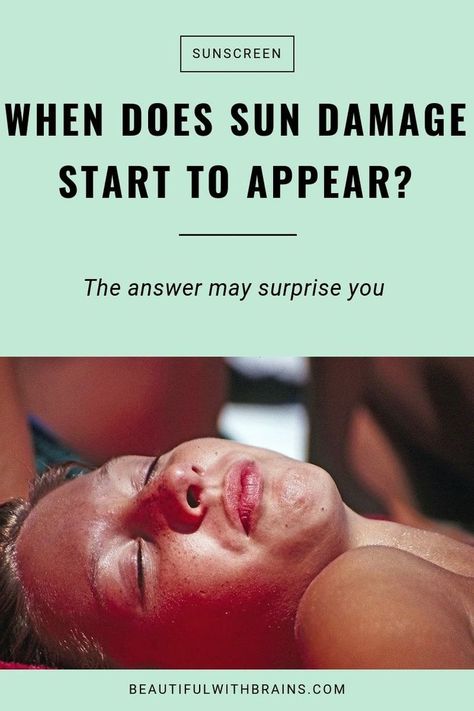 When the sun damage start to appear? Click this pin to find out. #skincare #sunprotection #sunscreen #spf #antiaging Sunburn Remedies, Best Sunscreen, Acne Skincare Routine, Reduce Hyperpigmentation, Acne Skincare, Women Skin, The Best Skincare, Best Skincare, Best Anti Aging