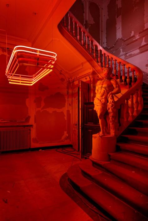 Vampire Club, Secret Bar, Club Lighting, Rgb Lights, Industrial Style Lighting, Video Shoot, Decorative Mouldings, Wall Finishes, Handmade Lighting