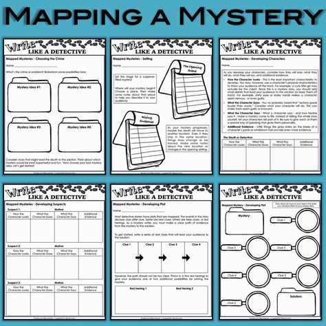 Mystery Writing for Kids: A Case for Reading and Writing - Enjoy Teaching with Brenda Kovich Mystery Stories For Kids, Mystery Unit, Mystery Crafts, Writing For Kids, Kindergarten Blogs, Detective Stories, Puzzle Pictures, Mystery Writing, Mystery Genre