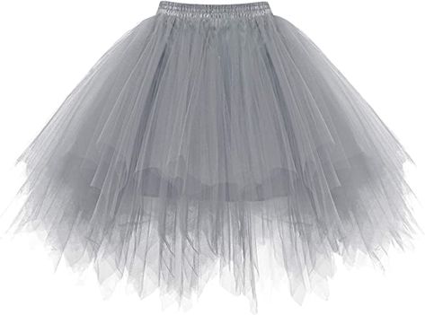 Amazon.com: HomRain Women's Short Tutu Skirt for Women Ballet Bubble Skirt 50's Tulle Party Vintage Petticoat Grey XL : Clothing, Shoes & Jewelry Tutu Skirt Women, Dance Skirts, Halloween Circus, Vintage Ballet, Ballet Clothes, Bubble Skirt, Dance Skirt, Tutu Skirt, Halloween Cosplay