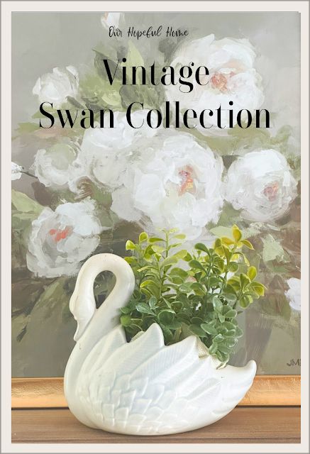 Vintage Swan Planter Collection Planter Collection, Planter Decor, Goodwill Store, Swan Planter, Swan Decor, Vintage Swan, Decorative Planters, Beauty Shots, Antique Farmhouse