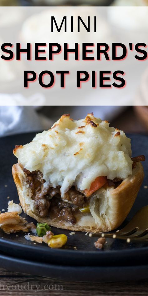 Mini Shepherds Pot Pies, Mini Shepards Pie Muffins, Mini Beef Pot Pies Easy, Mini Shepherds Pies, Individual Shepherds Pie, Mini Shepards Pie, Mini Beef Pot Pies, Cheap Meals Recipes, Mini Meat Pies