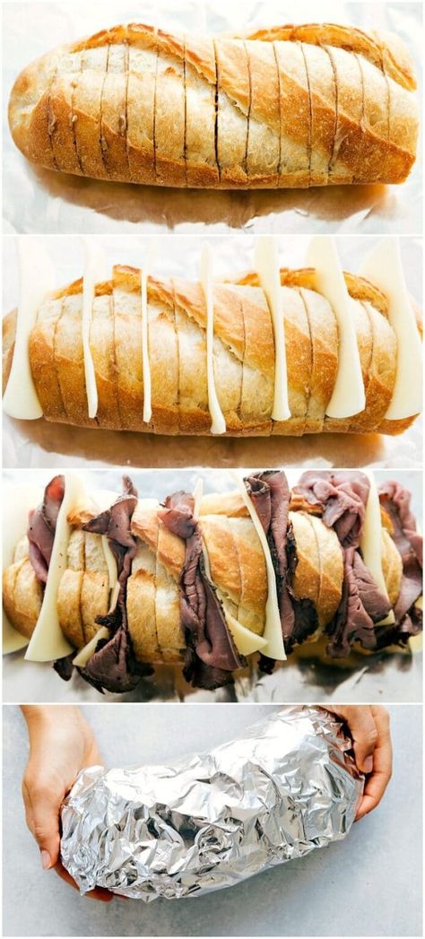 Foil Pack French Dip Sandwiches | Chelsea's Messy Apron Cheap And Easy After School Snacks, Food For Hunting Trip, Beach Trip Recipes, Snacks For Hunting Trip, Summertime Lunches For Kids, Easy Campfire Dinners, Vacation Meal Ideas, Camping Sides, Easy Camping Lunch Ideas