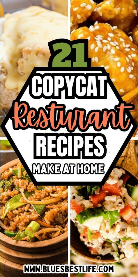 A collection of copycat recipes. Restaurant Copycat Recipes, Restaurant Recipes Famous, Restaurant Copycat, Copykat Recipes, Restaurant Dishes, Copycat Restaurant Recipes, Cat Recipes, Most Popular Recipes, Popular Recipes