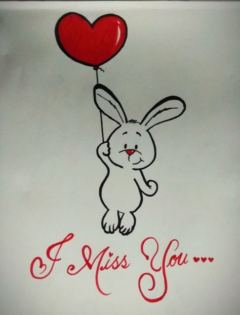 Miss You Sketch, Miss You Drawing Ideas, Miss You Images, Gothic Drawings, You Doodle, Ill Miss You, Simple Line Drawings, Beauty Art Drawings, Mini Canvas Art