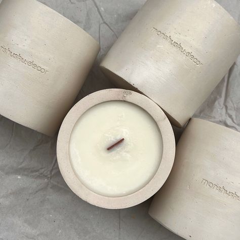 Candle Photography Inspiration, Spa Candles, Candle Photography Ideas, Concrete Candles, Handmade Candles Diy, Candle Workshop, Cement Candle, Candle Picture, Spa Candle