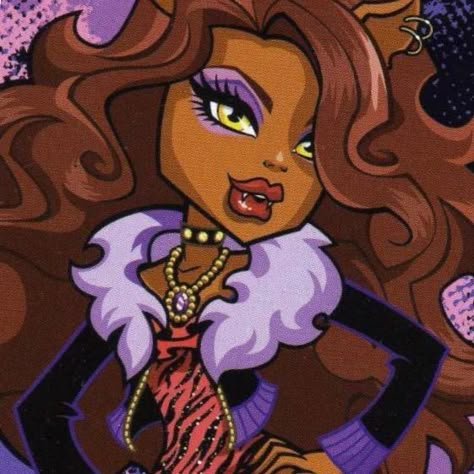 Clawdeen Nails, Purple Cartoon Characters, Arte Monster High, Monster High Pictures, Clawdeen Wolf, Moster High, Catty Noir, Howl At The Moon, Monster High Characters