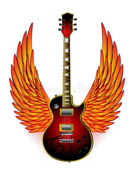 Guitar Wings Fire. Dark red electric guitar decorated with a black tribal and a , #AD, #Dark, #red, #electric, #Guitar, #Wings #ad Dark Red Electric Guitar, Wings Illustration, Facebook Featured Photos, Fire Background, Guitar Tattoo Design, Facebook Cover Photos Love, Red Electric Guitar, Drawing Rocks, Jackson Guitars