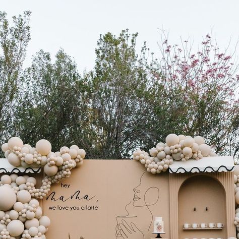 Qualatex Balloons | Balloon Manufacturer on Instagram: "Hey mamas, we love you a latte!☕ This Cashmere dream set-up for Mother's Day by @helloprettyevents is just perfection! We are obsessed! 😍 Credits: Event Planner, Event Design, Florals: @helloprettyevents Backdrop Rentals: @helloprettyevents Photographer: @alyssahunterphoto Balloon Stylist: @helloairplayballoons Latex Balloons: @qualatex Mylar Balloons: @northstarballoons Fabricator: @sawdust_guilt Cake: @sweetdeetails Donuts: @dohnuthut V Qualatex Balloons, Hey Mama, Mylar Balloons, Set Up, Latex Balloons, Event Planner, Event Design, Our Love, Donuts