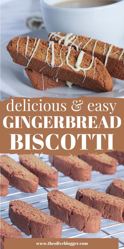 Gingerbread Biscotti Recipe - this is the BEST biscotti recipe for the Christmas. Full of spice and sweetness and then drizzled with white chocolate - it is an easy and delicious biscotti to dip in a cuppa tea. Find this and many more biscotti recipes at theoliveblogger.com #biscottirecipes #gingerbread #gingerbreadbiscotti Gingerbread Biscotti Recipe, Best Biscotti Recipe, Easy Biscotti Recipe, Gingerbread Biscotti, Biscotti Recipes, Dreamy Christmas, Xmas Recipes, Biscotti Cookies, Biscotti Recipe