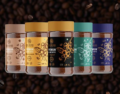 Jar Packaging Design, Coffee Jar, Jar Packaging, Coffee Jars, Design Label, Coffee Packaging, Adobe Premiere Pro, Design Packaging, Premiere Pro