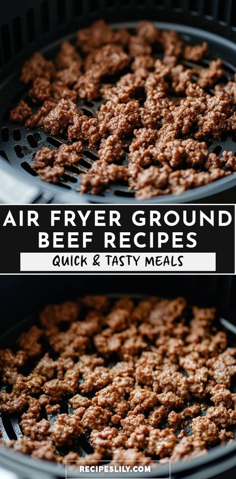 I love how quick and easy it is to prepare ground beef in the air fryer! These recipes are not only tasty but also perfect for busy weeknights. Whether you're making tacos, spaghetti, or a savory beef stir-fry, the air fryer makes everything so much simpler. Join me in exploring these mouthwatering meals that will satisfy your cravings in no time! Air Fryer Ground Beef Recipes, Making Tacos, How To Make Taco, Beef Stir Fry, Mouth Watering Food, Fryer Recipes, Ground Beef Recipes, Air Fryer Recipes, Stir Fry