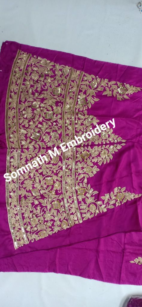 Marodi Work, Work Lehenga, Hand Work Embroidery, Purple Colour, Handwork Embroidery Design, Bridal Lehenga, Purple Color, Lehenga, Embroidery Design