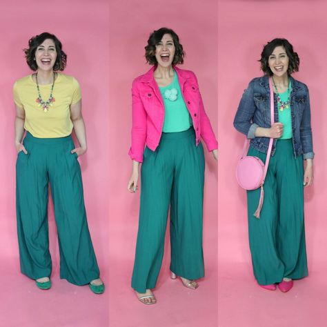 Can't decide on your "signature color"? Embrace the whole rainbow! Check out my past capsule wardrobes that'll make you want to ditch the neutrals. 🌈 #theoutfitrepeater #whenthriftersthrift #howihue #morecolorplease #joyspotting #dopaminedressing #outfitideas4you #wearyourcloset #styleover30 #discoverunder5k #thriftedstyle #thriftblogger #thriftedstyle #R29StyleDump #fashionblog #fashionblogger #midwestfashionblogger Modern Trend, Outfit Posts, Capsule Wardrobe, Fashion Blog, Fashion Blogger, Plus Size, Make It Yourself, My Style, How To Wear