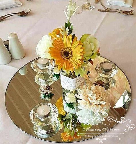 20PCS Round Mirror Candle Tray/Plate for Wedding Event Decor Party Acrylic Mirrors for Wedding Table Centerpieces Wall Mirror - AliExpress Mirror Table Centerpieces, White Wedding Table Setting, Mirror Centerpiece, Mirror Candle, Sticker Mirror, Round Wedding Tables, Wedding Table Decorations Centerpieces, Rustic Wedding Table Decor, Bottle Centerpieces