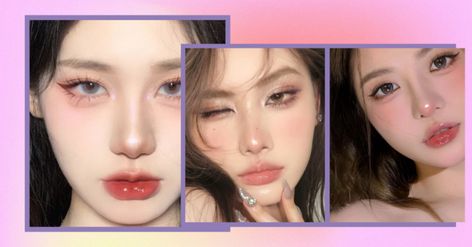 How To: Aegyo-Sal Makeup, The Charming Korean ‘’Double Eyelid’’ Look Korean Double Eyelid, Red Under Eye Makeup, Red Under Eye, Aegyo Sal Makeup, Eye Makeup Korean, Eye Bag Surgery, Tiktok Beauty, Colored Shadow, Under Eye Makeup