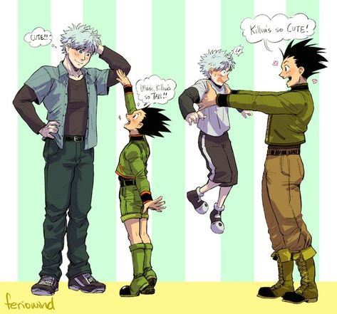 Anime Bebe, Gon Freecss, Hxh Characters, Hunter Anime, Anime Jokes, Anime Crossover, Fanarts Anime, Anime Ships, Funny Anime Pics