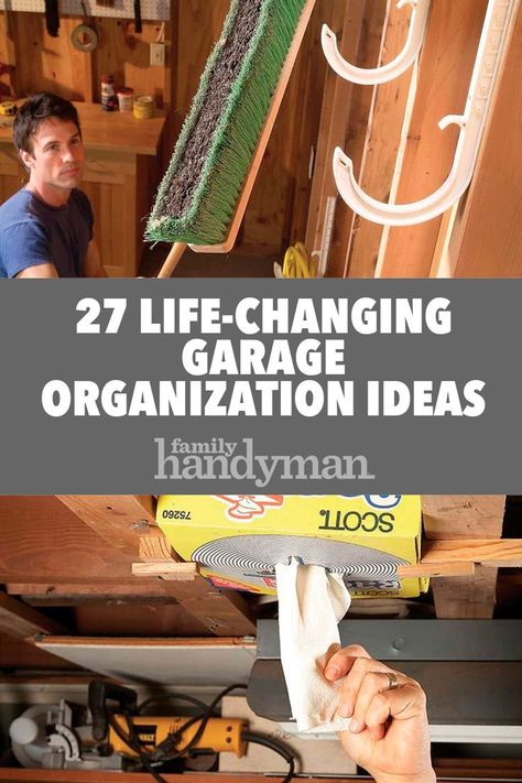 Organising Garage Ideas, Diy Garage Hacks, Doormat Storage Ideas, Garage Diy Ideas, Garage Clean Out Tips, Garage Diy Organization, Diy Garage Organization Ideas, Garage Organization Ideas Workshop, Garage Tool Organization Ideas