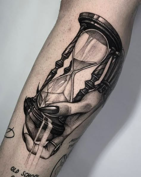 Gothic Male Tattoos, Dark Romance Tattoo Ideas, Skull Hourglass Tattoo, Fin Tattoo, Grandfather Clock Tattoo, Dark Tattoo Ideas, Object References, Infinity Tattoo With Feather, Male Tattoos