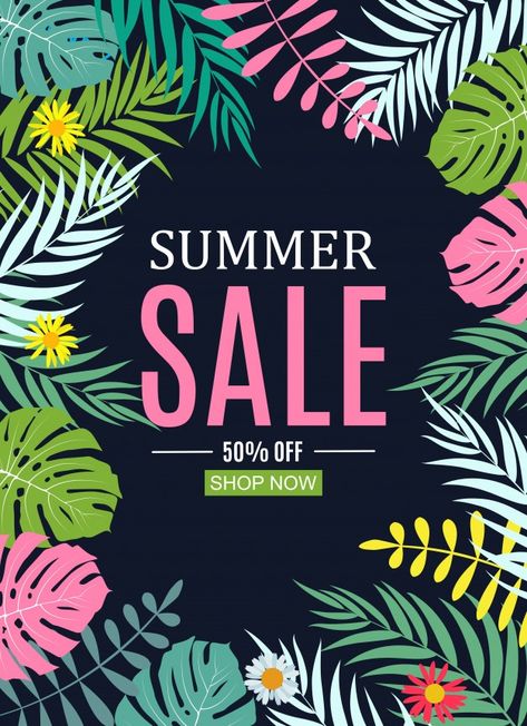 Summer Sale Graphic, Sale Flyer Design, Summer Sale Poster, Design For Social Media, Sale Background, Design In Photoshop, Creative Poster, Creative Poster Design, Sale Flyer