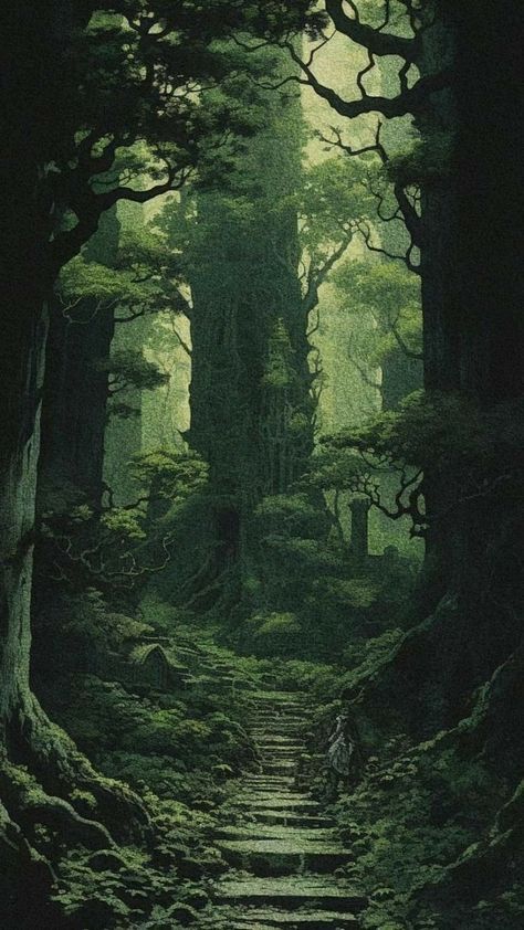 Ancient Forest Art, Fantasy Forest Concept Art, 80s Dark Fantasy Art, Dark Fantasy Forest, Dnd Forest, Dragon Core, Dungeon Aesthetic, Dark Forest Aesthetic, Dark Fantasy Artwork