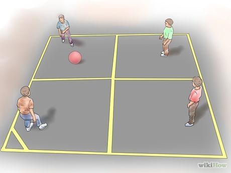 How to Play Four Square: 7 Steps (with Pictures) - wikiHow 4 Square Game, Pe Activities, Outdoor Learning Spaces, Outside Games, Pe Ideas, 1970s Childhood, Playground Games, Pe Games, Games For Fun