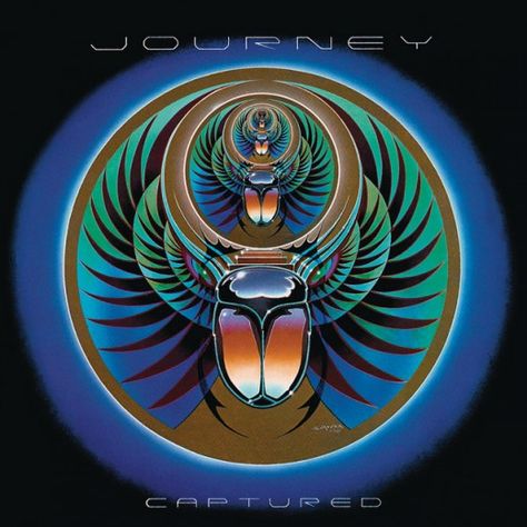 Journey "Captured" Columbia Records KC2 37016 2 12" LP Vinyl Record Set US Pressing (1981)  Album Cover Art by Stanley Mouse 80s Album Covers, Journey Albums, Journey Songs, Wheel In The Sky, Journey Band, Journey Steve Perry, Musica Disco, Classic Album Covers, Rock Artists