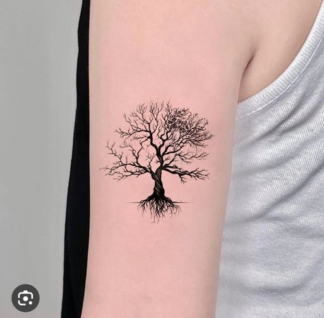 Ash Tree Tattoo, Beauty From Ashes Tattoo, Tattoo Meaningful, Tattoo Tree, Symbol Tattoo, Meaningful Tattoo, Feminine Tattoo, Tattoo Black, Black Tattoo