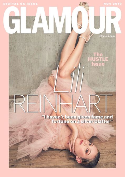 Glamour November 2019 Digital Covers Glamour Magazine Cover, Body Image Issue, Glamour Uk, Fashion Magazine Cover, Glamour Magazine, Magazine Layout Design, Fashion Cover, Lili Reinhart, Body Image