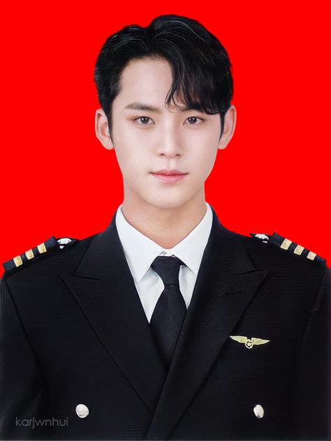 Blue Bg, Kpop Backgrounds, Passport Pictures, Passport Photo, Kim Mingyu, Id Photo, Mingyu Seventeen, Pledis 17, Actor Photo