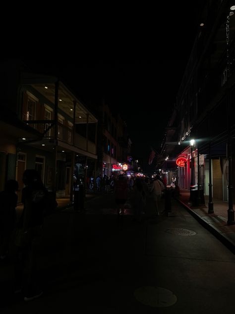 New Orleans At Night, New Orleans Night, New Orleans City, Bourbon Street, Jazz Club, Bourbon, Louisiana, Night Life, At Night