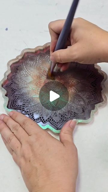 Mixed Media Girl on Instagram: "Omg I love these chameleon colors together with this mandala mold! What a gorgeous resin bowl! #resin #mixedmediagirl" Resin Bowl, Chameleon Color, Color Swirl, Alan Walker, Sweet Dreams, Swirl, Molding, Mixed Media, Diy Projects