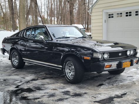 The Toyota Celica arrived in the U.S. for 1971 as a trimmer, more fuel-efficient alternative to American pony cars. Like them, the Celica was based on proven passenger car mechanicals, in this... Toyota Celica 1977, Toyota Celica Gt, New Vehicle, Car Goals, Pony Car, American Cities, Japanese Cars, Collector Cars, Round Up