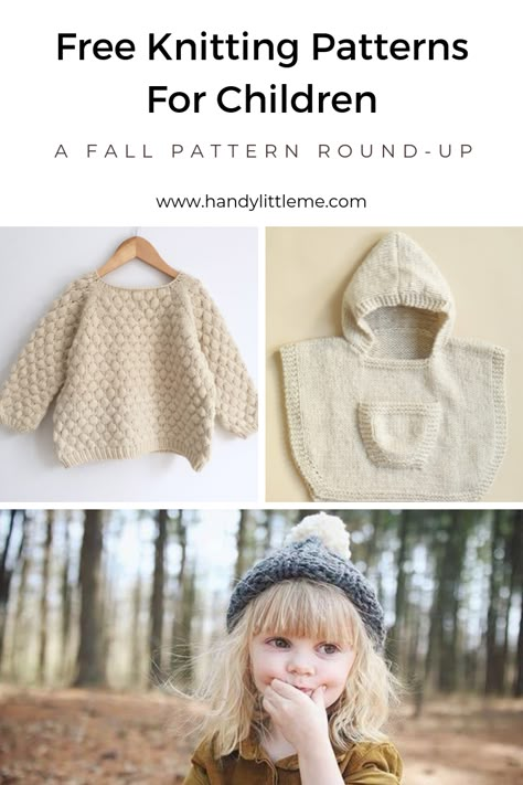 Knitting Patterns Free Toddler Sweater, Chunky Knit Sweater Pattern Kids, Sweaters Knitting Patterns, Free Kids Sweater Knitting Pattern, Knitting For Newborns, Baby Poncho Knitting Pattern Free, Kids Knit Sweater Pattern, Knit Kids Sweater Pattern Free, Knit Toddler Sweater Pattern Free