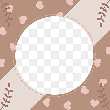 Circle Template Aesthetic, Circle Border Aesthetic, Instagram Post Frame, Brown Png, Aesthetic Frame, Leaves Aesthetic, Brown Instagram, Circle Border, Frame Circle