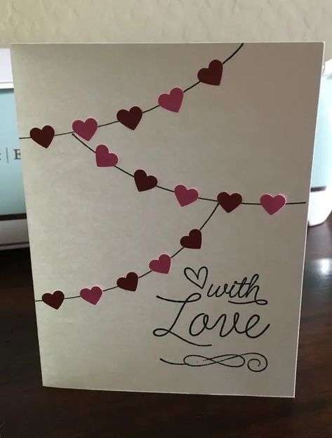 50+ Adorable and Creative DIY Valentine's Day Cards - Holidappy Valentines Day Cards Diy, Cadeau St Valentin, Valentines Day Cards Handmade, Homemade Valentines Day Cards, Anniversaire Diy, Diy Valentines Cards, Diy Valentine's Day, Valentine Cards Handmade, Diy Birthday Gifts For Friends