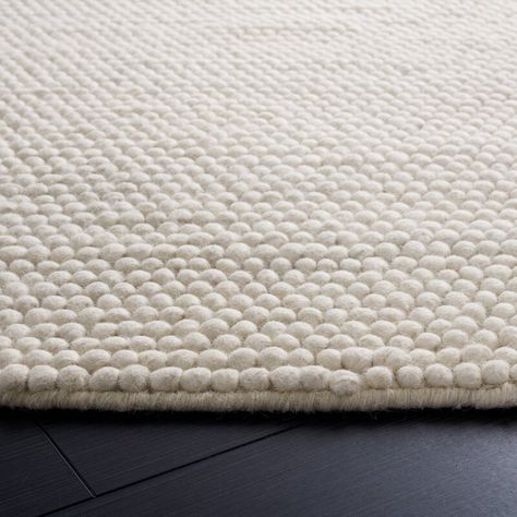 Birch Lane™ Elle Handmade Flatweave Ivory Area Rug & Reviews | Wayfair Safavieh Rug, Flatweave Area Rug, Solid Color Rug, Handmade Area Rugs, Ivory Rug, Birch Lane, Flat Weave Rug, Cotton Rug, White Rug