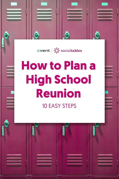 Class Reunion Planning Checklist, Reunion Themes High School, High School Reunion Name Tags, How To Plan A Class Reunion High Schools, High School 10 Year Reunion, Ideas For 50th Class Reunion, How To Plan A High School Reunion, 45 Class Reunion Ideas, Planning A High School Reunion